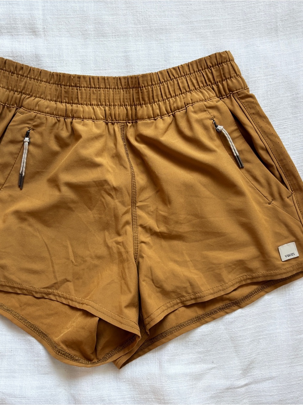 Vuori Golden Mustard Athletic Shorts - Picture 3 of 12